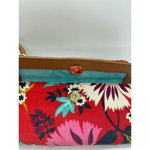 Spartina Little Bermuda Wristlet Wallet Canvas and Leather - Picture 8 of 14